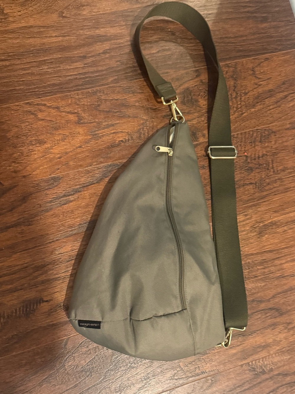 Logan and Lenora Sling Bag Army Green